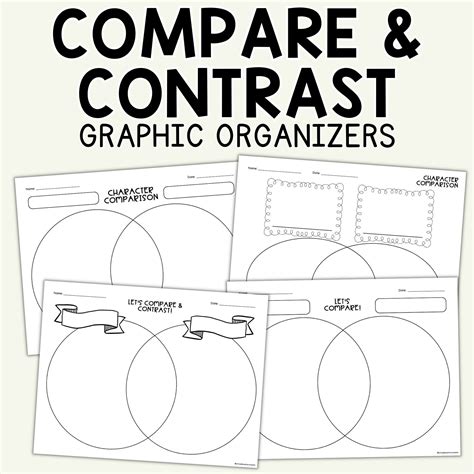Compare And Contrast Characters Graphic Organizer