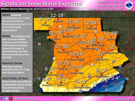 A foot of snow could fall in Harrisburg area this weekend, National ...