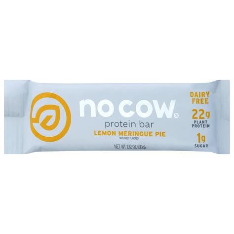 No Cow Protein Bar Lemon Meringue Pie 2.12 oz (Pack Of 12) - Walmart.com