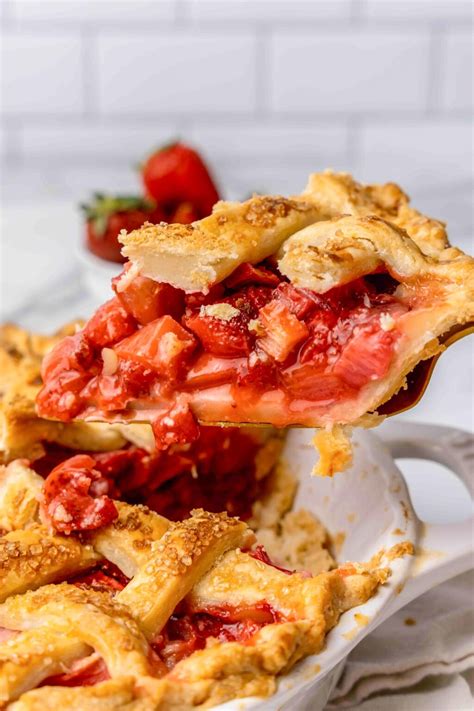 Classic Strawberry Rhubarb Pie - Little Sunny Kitchen