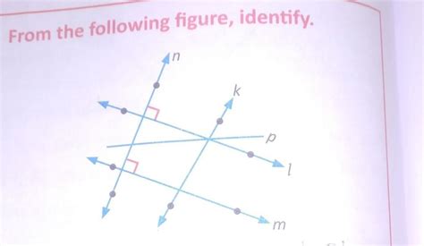 a. All pairs of intersecting lines b. A pair of parallel lines. c ...