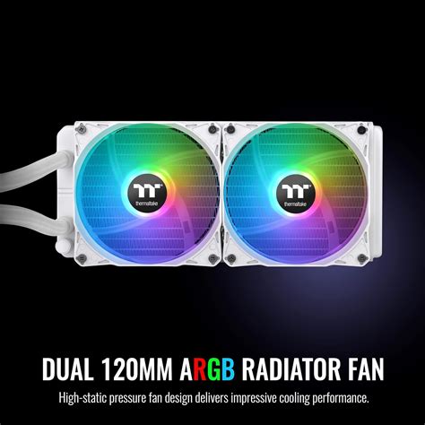 Buy Shop Thermaltake TH240 ARGB Sync Snow Edition AIO Liquid Cooler ...