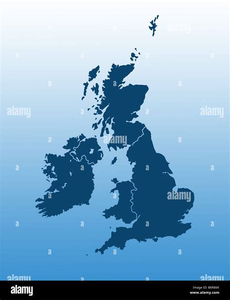 British isles map hi-res stock photography and images - Alamy