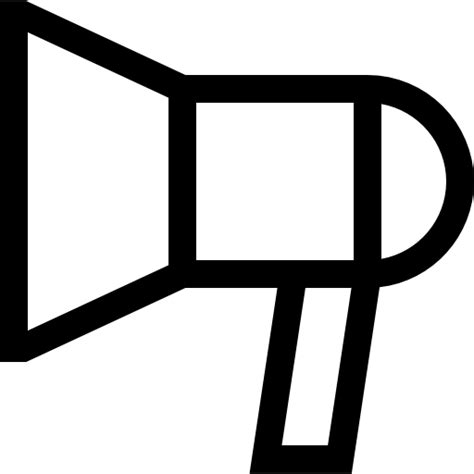 Icône de Mégaphone Basic Straight Lineal | Freepik