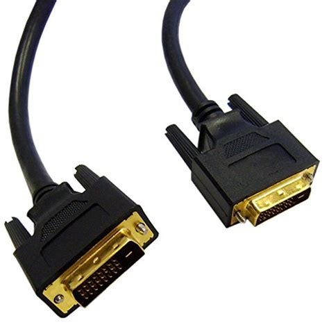 Offex OF-10V2-05301BK DVI-D Dual Link Cable, Black, DVI-D Male, 1-Meter ...