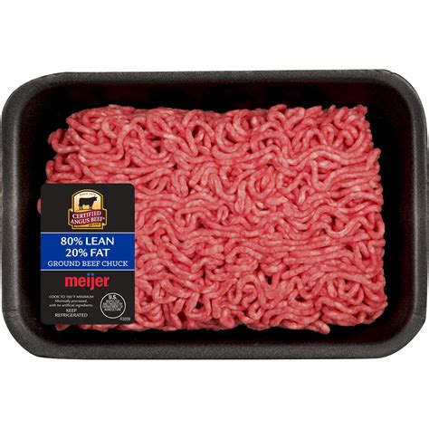 Fresh from Meijer Certified Angus Beef 80/20 Ground Chuck Small Pack ...