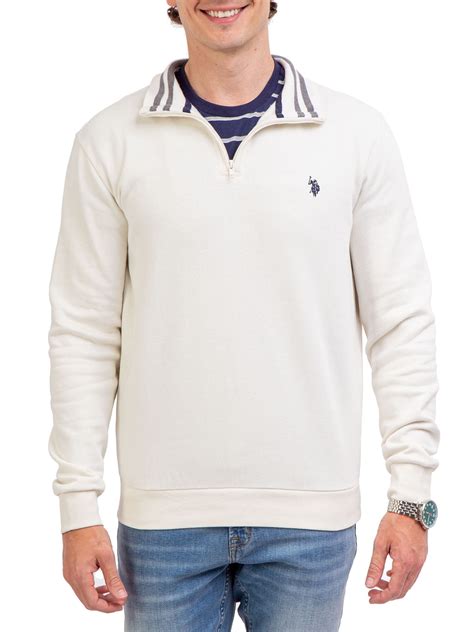 U.S. Polo Assn. Men's Quarter Zip - Walmart.com