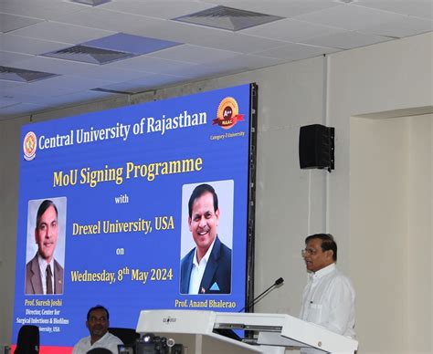 MoU signing ceremony between C U Raj and Drexel University, USA on 8th ...