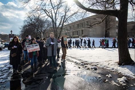 The Longer We Stay, the Less We Make. UMass Unions Protest Low Wages ...