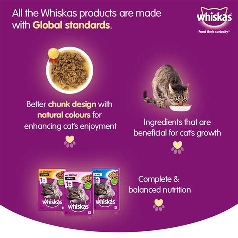 Whiskas With Chicken In Gravy Adult Cat Pouch 85 G (Pack Of 12) - Ecom ...