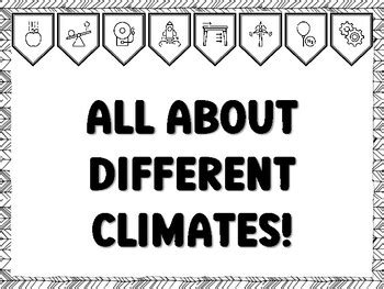 ALL ABOUT DIFFERENT CLIMATES! Grade 2 Science Bulletin Board Kit ...