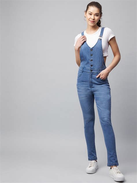 Women's Denim Lycra Dungaree (T Shirt not included) – Stylestone