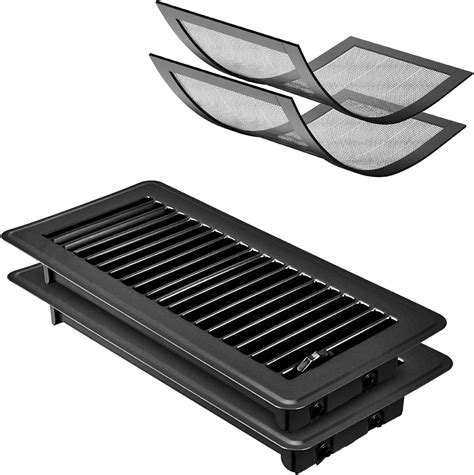Floor Register 4x10 Inch, Heavy Duty Steel Air Vent Covers for Home ...