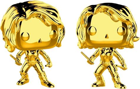 Buy Funko Pop Marvel: Marvel Studios 10 - Black Widow Gold Chrome ...