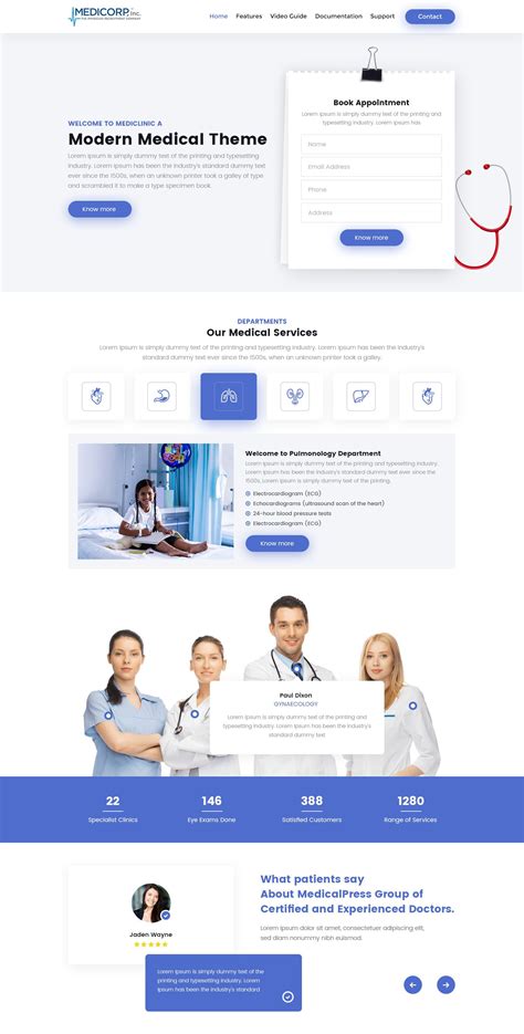 Check out this @Behance project: "medical care landing page" https ...