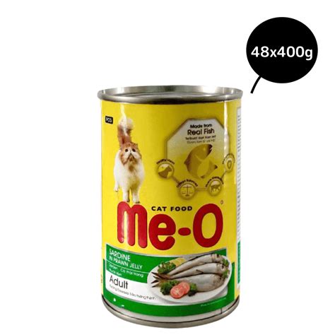 Buy MeO Sardine in Prawn Jelly Canned Adult Cat Wet Food Online ...