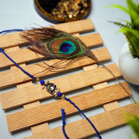 Send Gemstone Rakhi with Kaju Katli Online