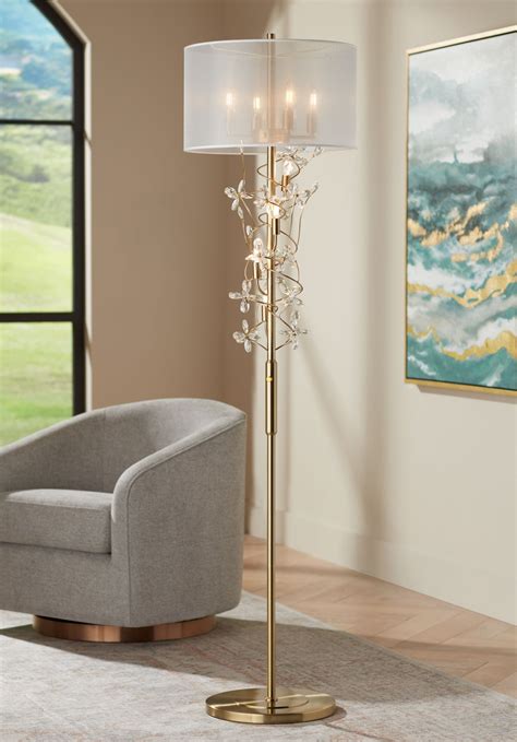Possini Euro Design Vivant Modern 71 1/2" Tall Standing Floor Lamp 8 ...
