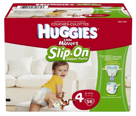 Huggies Little Movers Slip-On Diapers Size 4 - 56 Count (FREE SHIPPING)