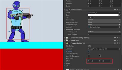 Unity Polygon Collider 2D 的图像结果