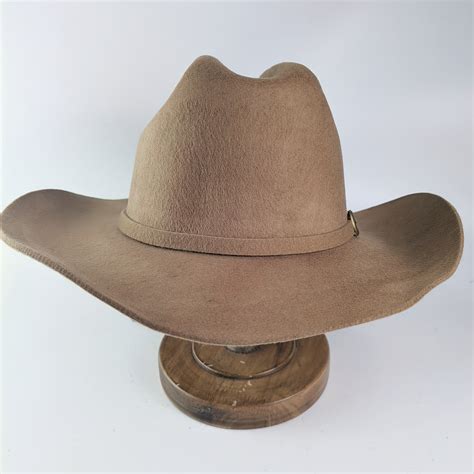 Western Mens Tweed Wool Cowboy Hat Metal Buckle Faux Wool Retro Knight ...