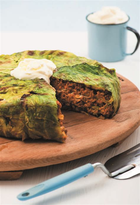 Cabbage and mince lasagne with yoghurt   Food & Home  