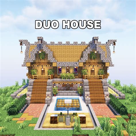 Image result for Minecraft Two-Person House Tutorial