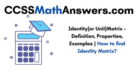 Image result for Identity Matrix Applications