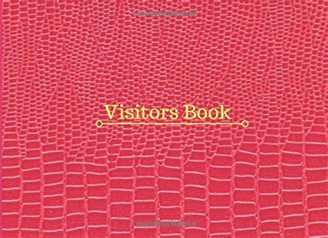 Buy Visitors Book: Pink Leather Look At A Glance Visitor Log Book ...