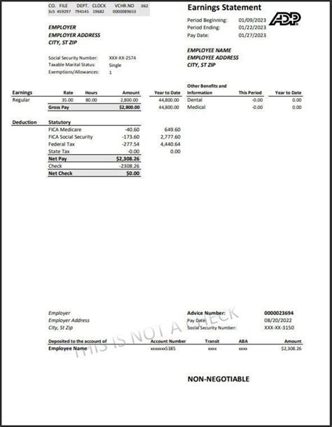 3 Paystub Package Custom PDF Made to Order - Etsy