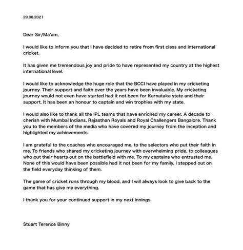 Indian All-Rounder Stuart Terence Binny Announces Retirement From ...