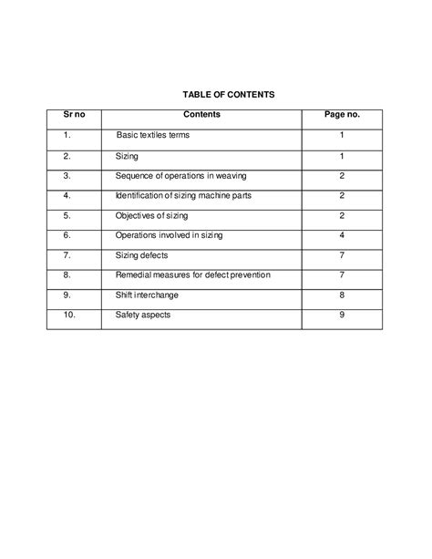 Wvg9 - wvg notes for study - TABLE OF CONTENTS 1 Basic textiles terms ...