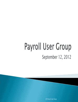 Fillable Online Payroll User Presentation - Mass.Gov - mass Fax Email ...