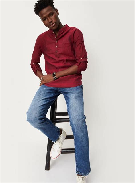 Buy Men Solid Fusion Short Kurta Online at just Rs. 599.0 ...