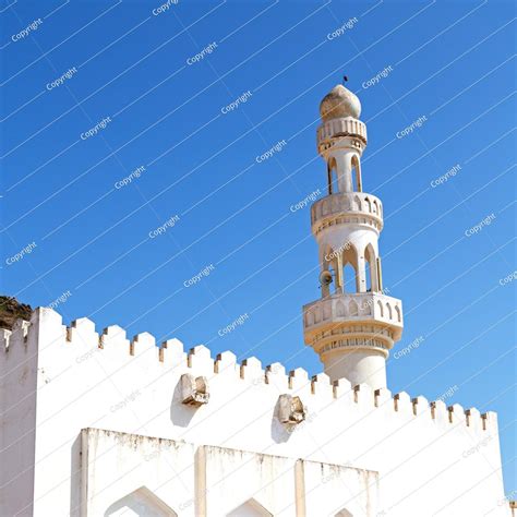 in oman muscat the old mosque minaret and religion in clear sky - Photo
