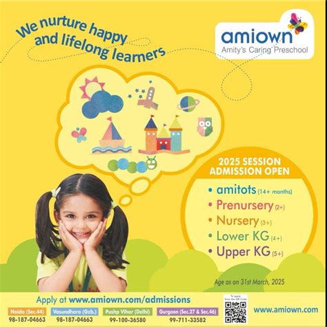 Amiown-Admission Open Session 2025 Gzb in Vasundhara