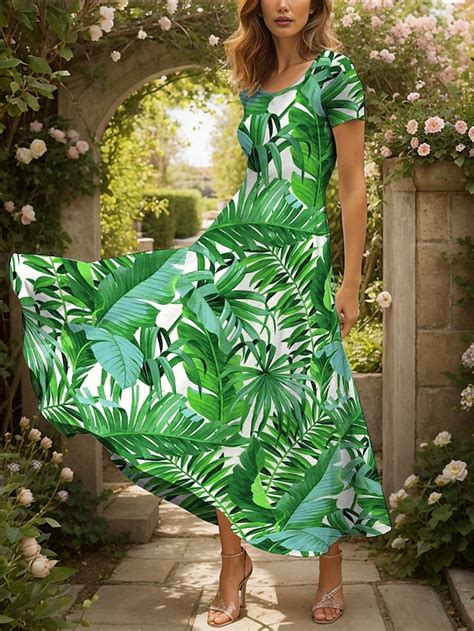 Damskie Sukienka maxi Codzienne sukienki Sukienka A line Letnie ...