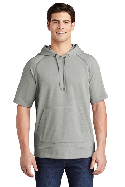 Sport-Tek Embroidered Men's Tri-Blend Short Sleeve Hoodie - Queensboro
