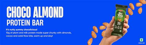 Britannia Be You Choco Almond Pack of 6 Protein Bar | 6x45g (270g ...