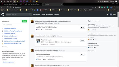 Creating Repository in GitHub 的图像结果