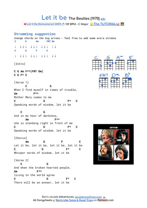 Image result for Let It Be Ukulele Tutorial