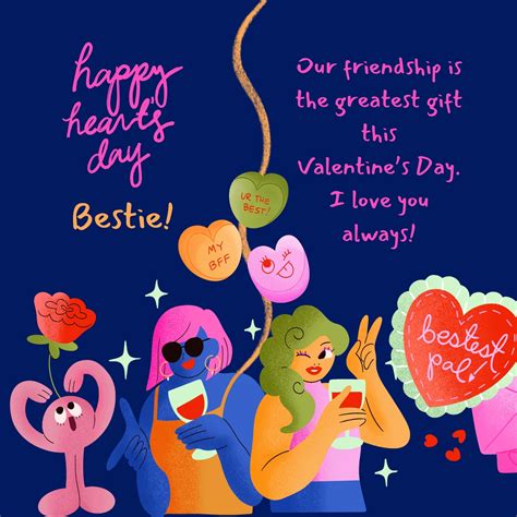 Cute Happy Valentines Day Friends Cards