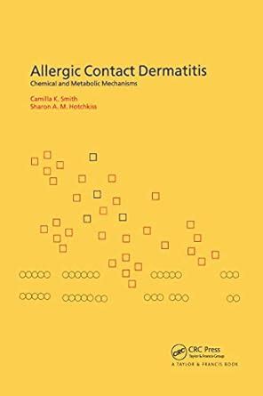 Buy Allergic Contact Dermatitis: Chemical and Metabolic Mechanisms Book ...