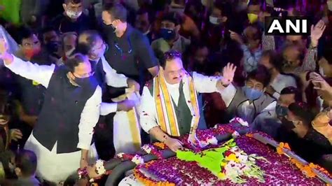 BJP celebrates NDA victory in Bihar polls, success in bye-elections at ...