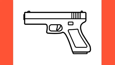 Image result for Simple Gun Drawing Tutorial
