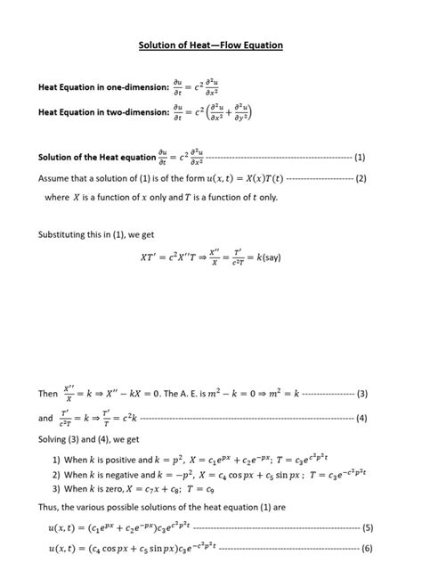 Image result for Heat Equation Using Numerical Method