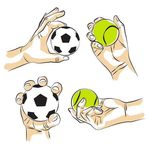 Hand holding ball - vector illustrations 27206578 Vector Art at Vecteezy