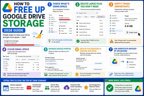 How to Free Up Google Drive Storage (Reclaim 15GB 2026)
