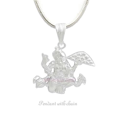 Ram Bhakt Hanuman Pendant in Sterling Silver