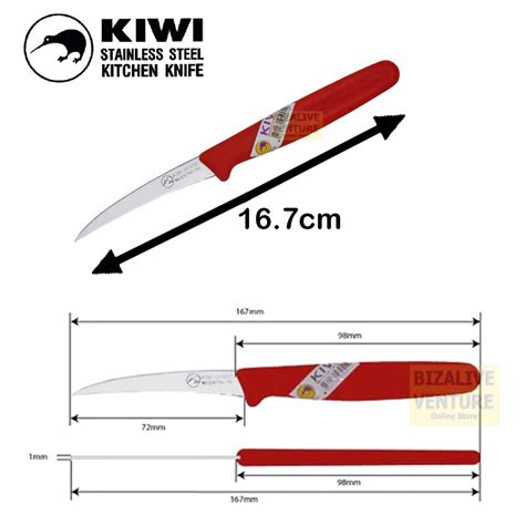 KIWI Plastic Handle Carving Knife | Fruit Carving Knife | Deseeding ...